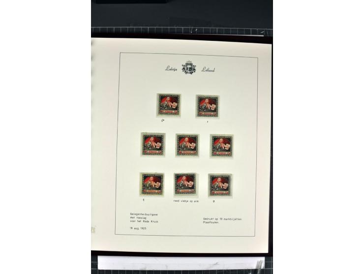 1918/40, enorm umfangreiche und detaillierte Spezialsammlung in neun Bänden, dabei über 200 Marken mit SPECIMEN-Aufdrucken, ü