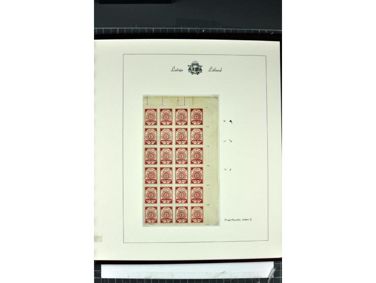 1918/40, enorm umfangreiche und detaillierte Spezialsammlung in neun Bänden, dabei über 200 Marken mit SPECIMEN-Aufdrucken, ü