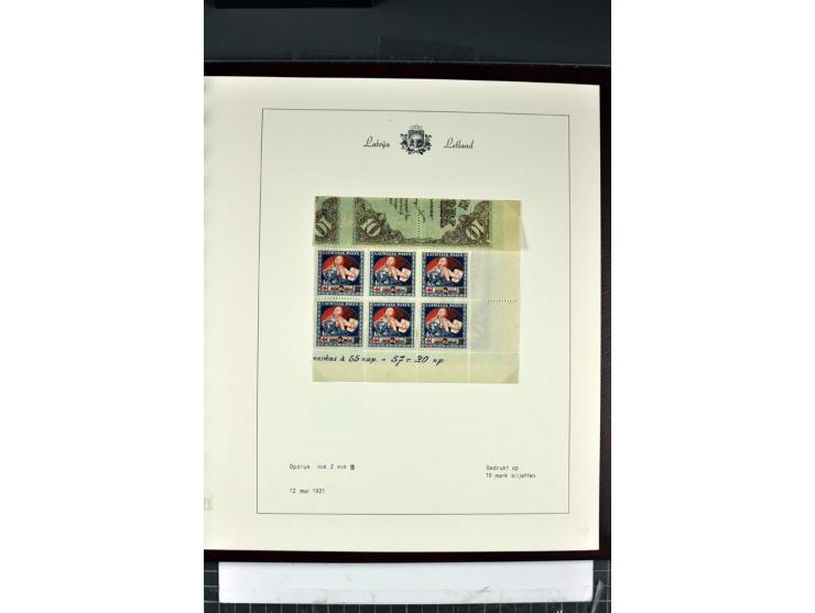 1918/40, enorm umfangreiche und detaillierte Spezialsammlung in neun Bänden, dabei über 200 Marken mit SPECIMEN-Aufdrucken, ü