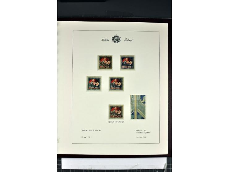 1918/40, enorm umfangreiche und detaillierte Spezialsammlung in neun Bänden, dabei über 200 Marken mit SPECIMEN-Aufdrucken, ü