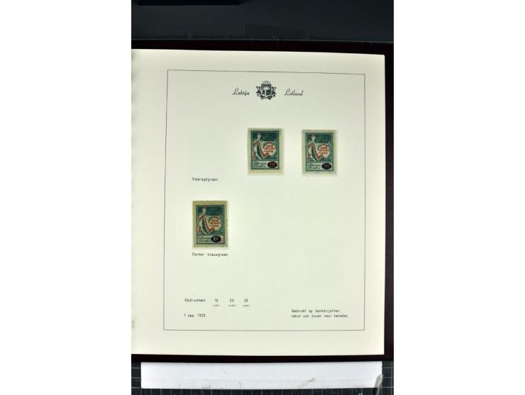 1918/40, enorm umfangreiche und detaillierte Spezialsammlung in neun Bänden, dabei über 200 Marken mit SPECIMEN-Aufdrucken, ü