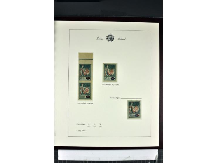1918/40, enorm umfangreiche und detaillierte Spezialsammlung in neun Bänden, dabei über 200 Marken mit SPECIMEN-Aufdrucken, ü