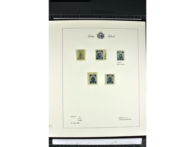 1918/40, enorm umfangreiche und detaillierte Spezialsammlung in neun Bänden, dabei über 200 Marken mit SPECIMEN-Aufdrucken, ü