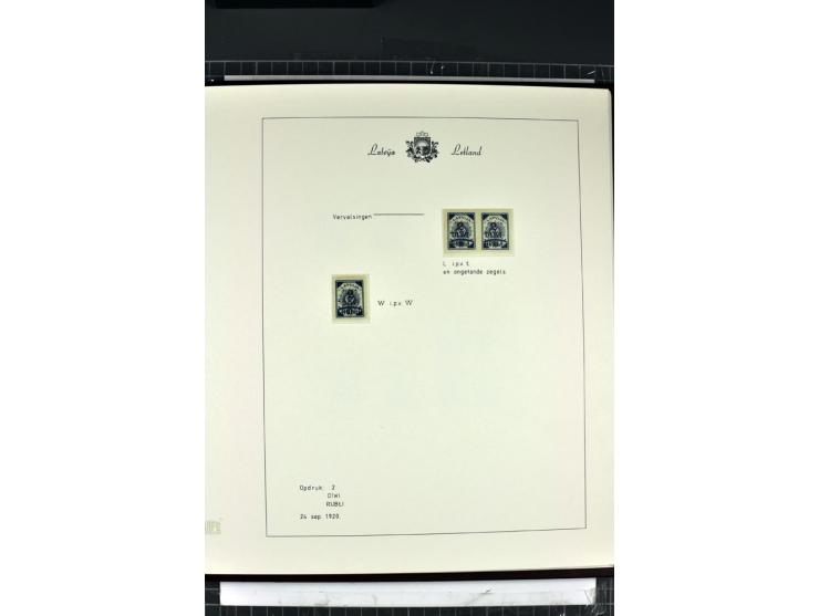 1918/40, enorm umfangreiche und detaillierte Spezialsammlung in neun Bänden, dabei über 200 Marken mit SPECIMEN-Aufdrucken, ü