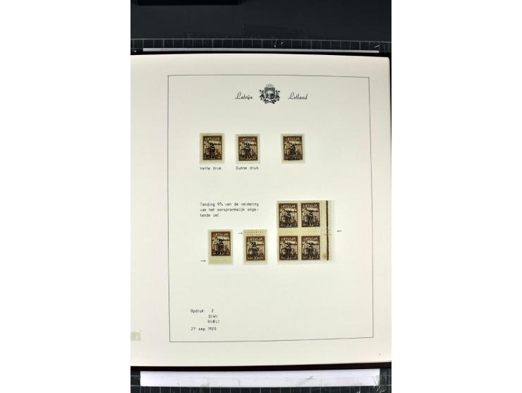 1918/40, enorm umfangreiche und detaillierte Spezialsammlung in neun Bänden, dabei über 200 Marken mit SPECIMEN-Aufdrucken, ü