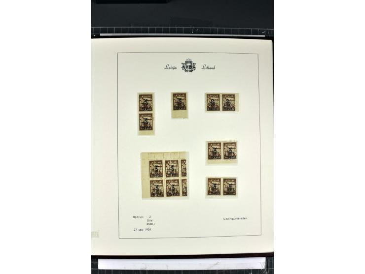1918/40, enorm umfangreiche und detaillierte Spezialsammlung in neun Bänden, dabei über 200 Marken mit SPECIMEN-Aufdrucken, ü
