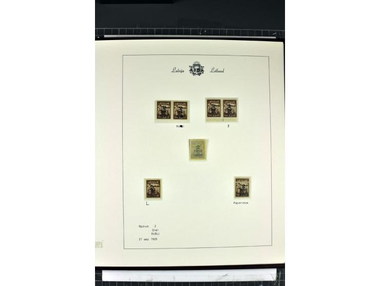 1918/40, enorm umfangreiche und detaillierte Spezialsammlung in neun Bänden, dabei über 200 Marken mit SPECIMEN-Aufdrucken, ü