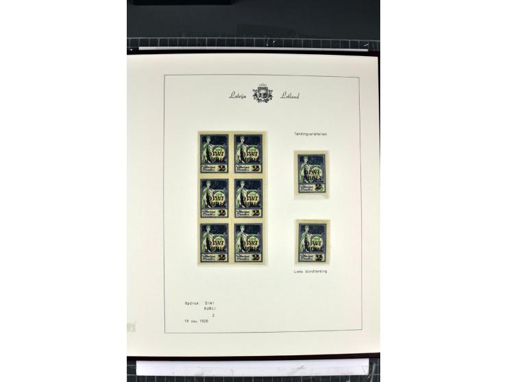 1918/40, enorm umfangreiche und detaillierte Spezialsammlung in neun Bänden, dabei über 200 Marken mit SPECIMEN-Aufdrucken, ü