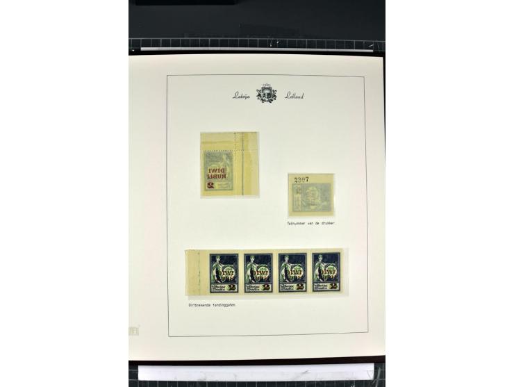 1918/40, enorm umfangreiche und detaillierte Spezialsammlung in neun Bänden, dabei über 200 Marken mit SPECIMEN-Aufdrucken, ü
