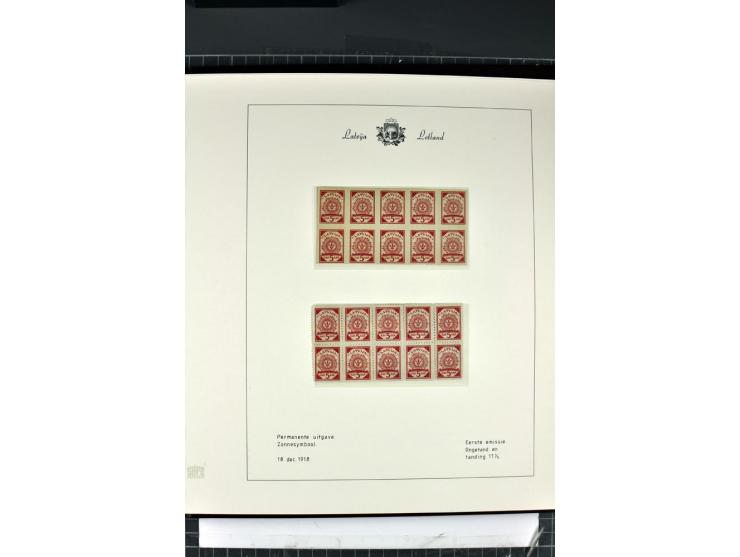 1918/40, enorm umfangreiche und detaillierte Spezialsammlung in neun Bänden, dabei über 200 Marken mit SPECIMEN-Aufdrucken, ü