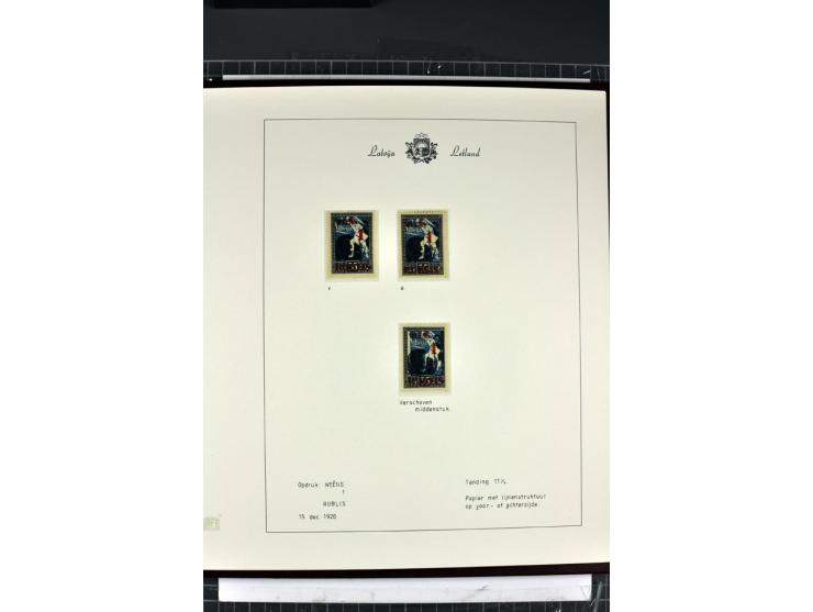 1918/40, enorm umfangreiche und detaillierte Spezialsammlung in neun Bänden, dabei über 200 Marken mit SPECIMEN-Aufdrucken, ü