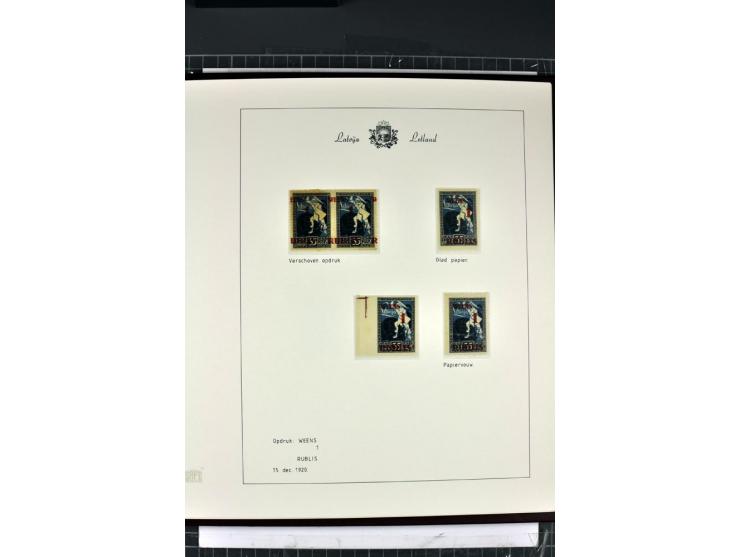1918/40, enorm umfangreiche und detaillierte Spezialsammlung in neun Bänden, dabei über 200 Marken mit SPECIMEN-Aufdrucken, ü