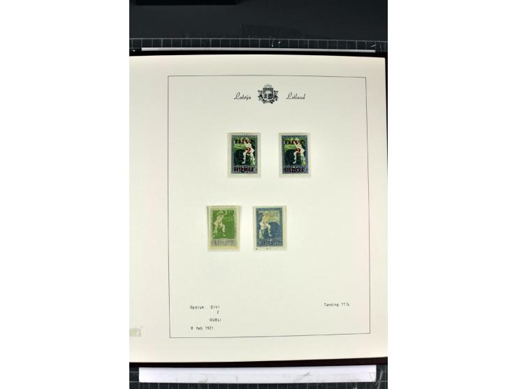 1918/40, enorm umfangreiche und detaillierte Spezialsammlung in neun Bänden, dabei über 200 Marken mit SPECIMEN-Aufdrucken, ü