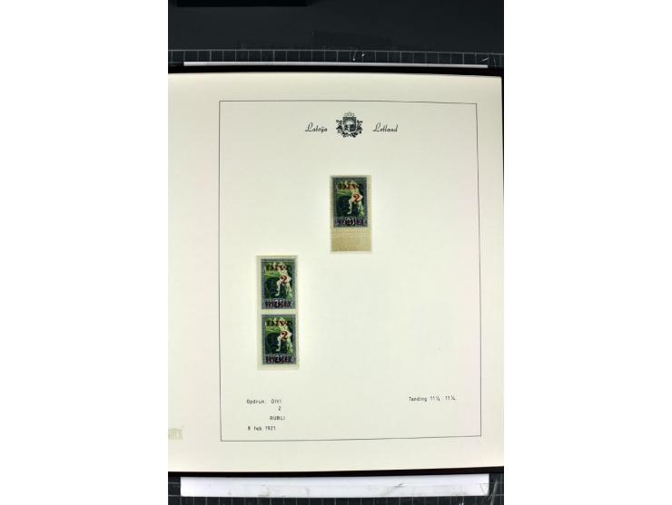1918/40, enorm umfangreiche und detaillierte Spezialsammlung in neun Bänden, dabei über 200 Marken mit SPECIMEN-Aufdrucken, ü