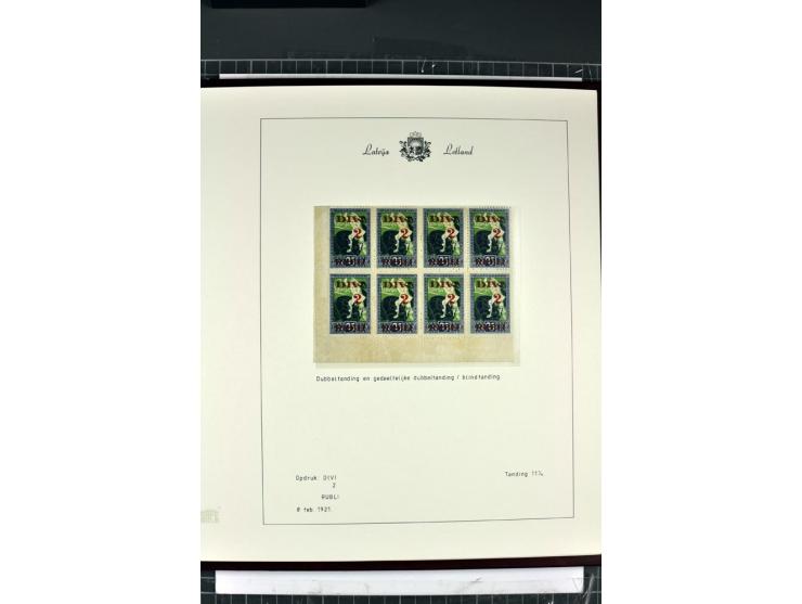 1918/40, enorm umfangreiche und detaillierte Spezialsammlung in neun Bänden, dabei über 200 Marken mit SPECIMEN-Aufdrucken, ü