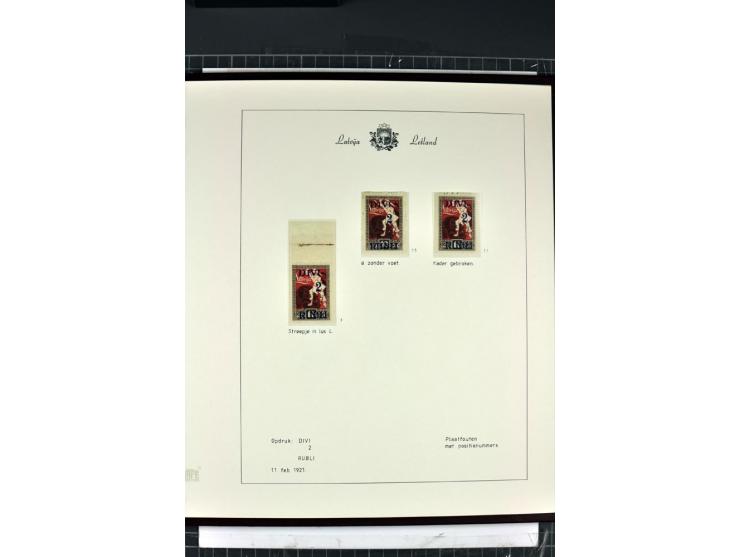 1918/40, enorm umfangreiche und detaillierte Spezialsammlung in neun Bänden, dabei über 200 Marken mit SPECIMEN-Aufdrucken, ü