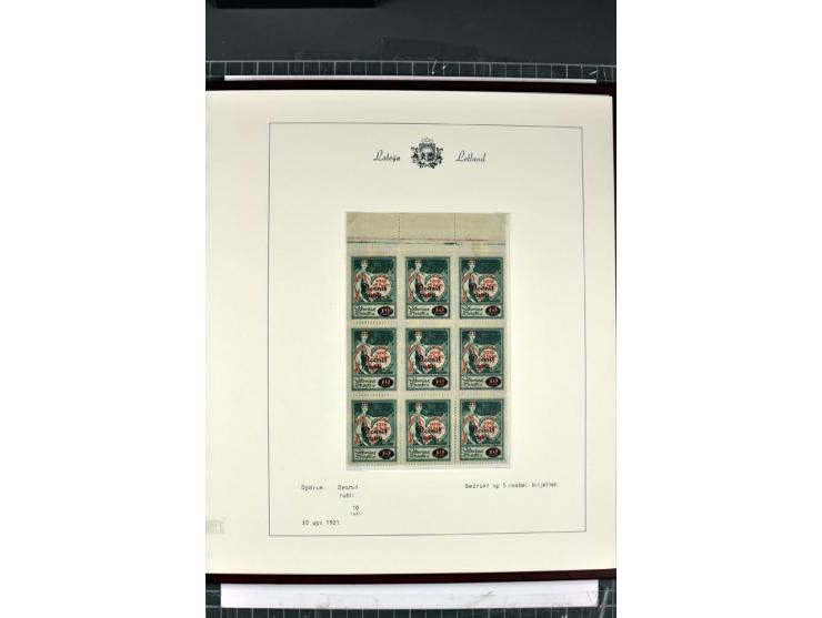 1918/40, enorm umfangreiche und detaillierte Spezialsammlung in neun Bänden, dabei über 200 Marken mit SPECIMEN-Aufdrucken, ü