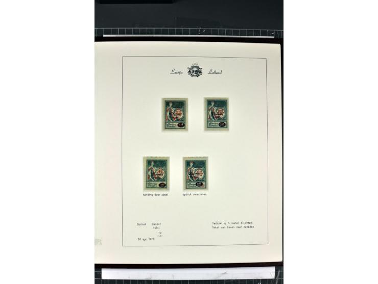 1918/40, enorm umfangreiche und detaillierte Spezialsammlung in neun Bänden, dabei über 200 Marken mit SPECIMEN-Aufdrucken, ü
