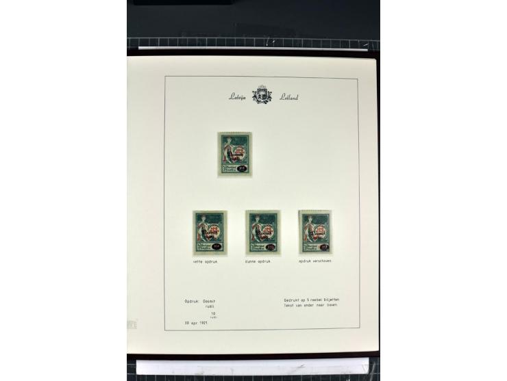 1918/40, enorm umfangreiche und detaillierte Spezialsammlung in neun Bänden, dabei über 200 Marken mit SPECIMEN-Aufdrucken, ü