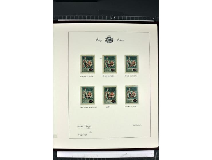 1918/40, enorm umfangreiche und detaillierte Spezialsammlung in neun Bänden, dabei über 200 Marken mit SPECIMEN-Aufdrucken, ü