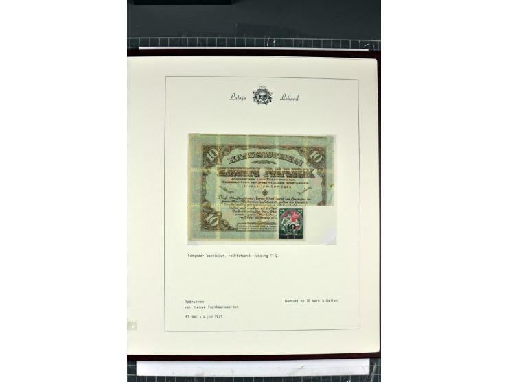 1918/40, enorm umfangreiche und detaillierte Spezialsammlung in neun Bänden, dabei über 200 Marken mit SPECIMEN-Aufdrucken, ü