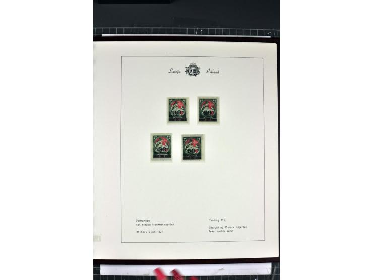 1918/40, enorm umfangreiche und detaillierte Spezialsammlung in neun Bänden, dabei über 200 Marken mit SPECIMEN-Aufdrucken, ü
