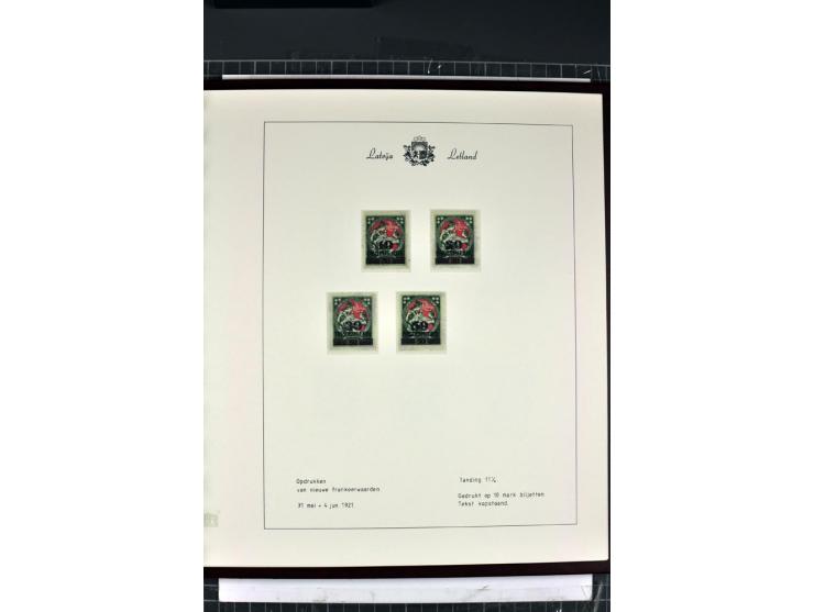 1918/40, enorm umfangreiche und detaillierte Spezialsammlung in neun Bänden, dabei über 200 Marken mit SPECIMEN-Aufdrucken, ü