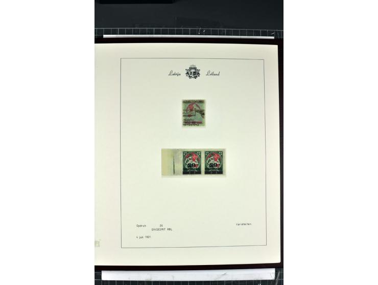 1918/40, enorm umfangreiche und detaillierte Spezialsammlung in neun Bänden, dabei über 200 Marken mit SPECIMEN-Aufdrucken, ü