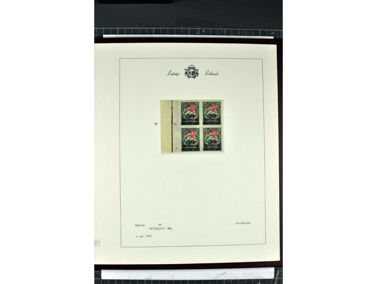 1918/40, enorm umfangreiche und detaillierte Spezialsammlung in neun Bänden, dabei über 200 Marken mit SPECIMEN-Aufdrucken, ü