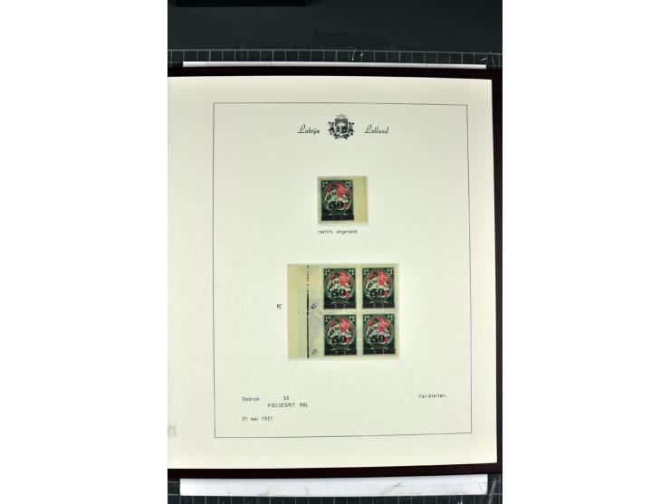 1918/40, enorm umfangreiche und detaillierte Spezialsammlung in neun Bänden, dabei über 200 Marken mit SPECIMEN-Aufdrucken, ü