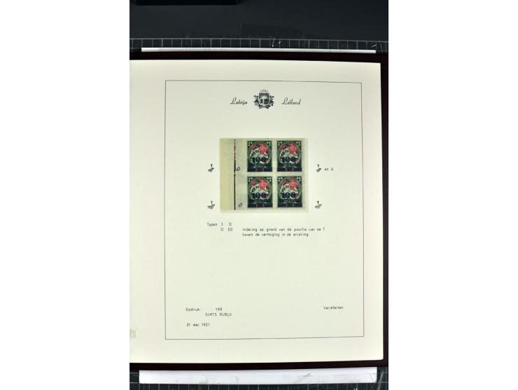1918/40, enorm umfangreiche und detaillierte Spezialsammlung in neun Bänden, dabei über 200 Marken mit SPECIMEN-Aufdrucken, ü