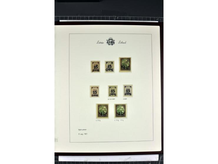 1918/40, enorm umfangreiche und detaillierte Spezialsammlung in neun Bänden, dabei über 200 Marken mit SPECIMEN-Aufdrucken, ü