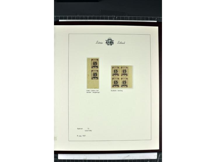 1918/40, enorm umfangreiche und detaillierte Spezialsammlung in neun Bänden, dabei über 200 Marken mit SPECIMEN-Aufdrucken, ü