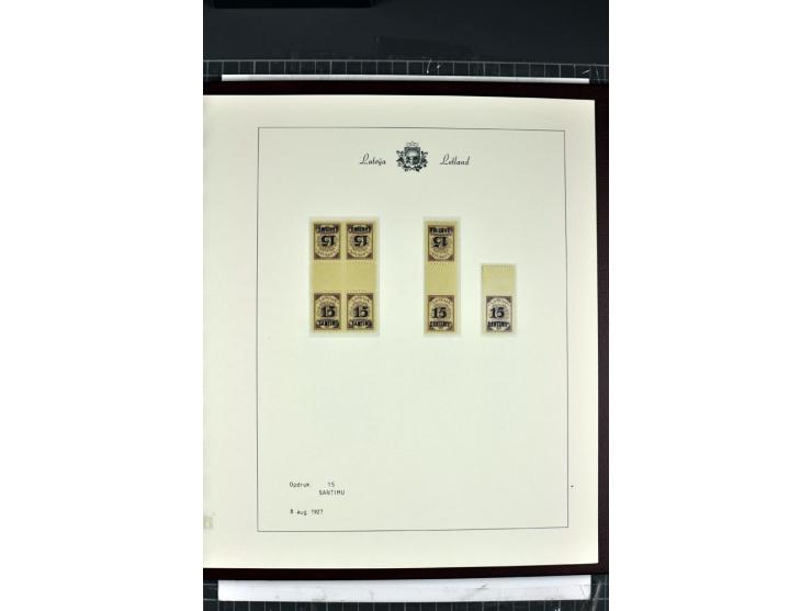 1918/40, enorm umfangreiche und detaillierte Spezialsammlung in neun Bänden, dabei über 200 Marken mit SPECIMEN-Aufdrucken, ü