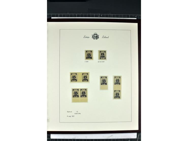 1918/40, enorm umfangreiche und detaillierte Spezialsammlung in neun Bänden, dabei über 200 Marken mit SPECIMEN-Aufdrucken, ü