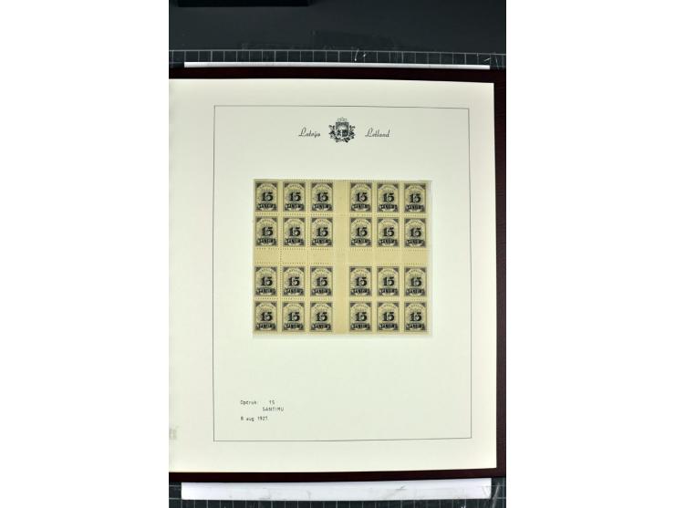 1918/40, enorm umfangreiche und detaillierte Spezialsammlung in neun Bänden, dabei über 200 Marken mit SPECIMEN-Aufdrucken, ü