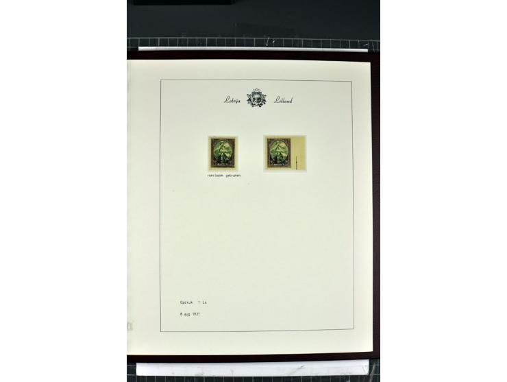 1918/40, enorm umfangreiche und detaillierte Spezialsammlung in neun Bänden, dabei über 200 Marken mit SPECIMEN-Aufdrucken, ü