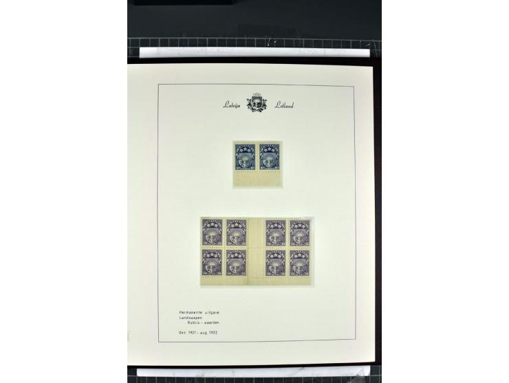 1918/40, enorm umfangreiche und detaillierte Spezialsammlung in neun Bänden, dabei über 200 Marken mit SPECIMEN-Aufdrucken, ü