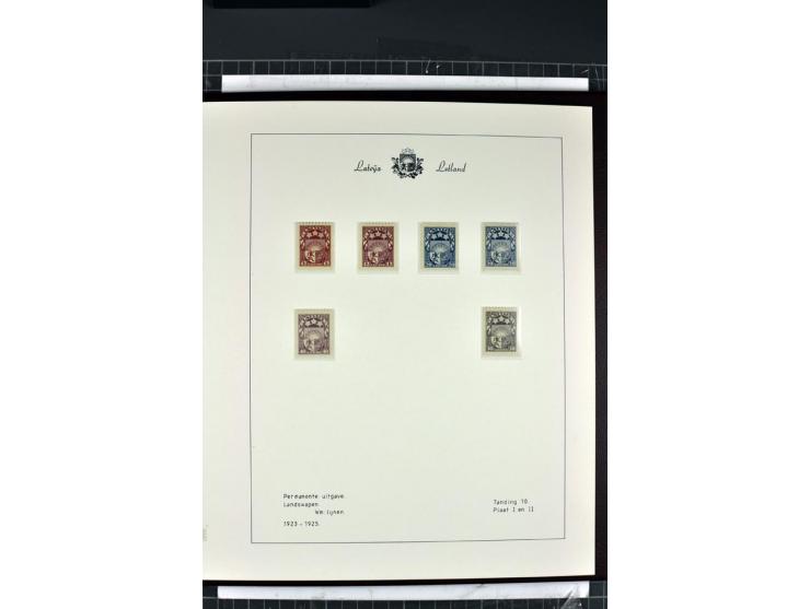1918/40, enorm umfangreiche und detaillierte Spezialsammlung in neun Bänden, dabei über 200 Marken mit SPECIMEN-Aufdrucken, ü