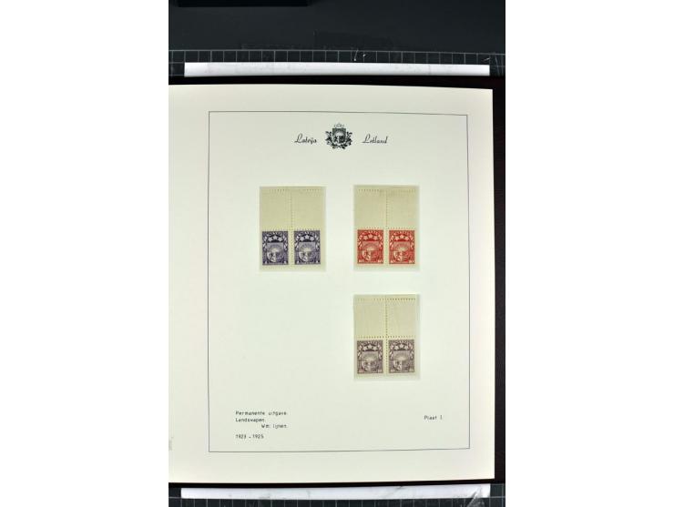 1918/40, enorm umfangreiche und detaillierte Spezialsammlung in neun Bänden, dabei über 200 Marken mit SPECIMEN-Aufdrucken, ü