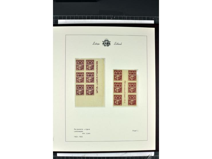 1918/40, enorm umfangreiche und detaillierte Spezialsammlung in neun Bänden, dabei über 200 Marken mit SPECIMEN-Aufdrucken, ü