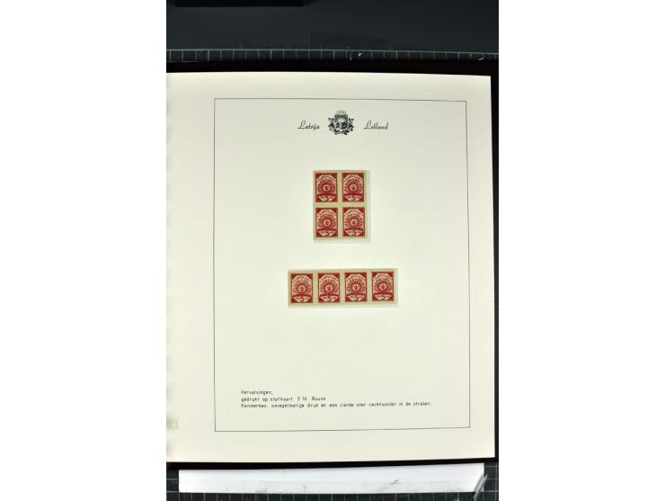 1918/40, enorm umfangreiche und detaillierte Spezialsammlung in neun Bänden, dabei über 200 Marken mit SPECIMEN-Aufdrucken, ü