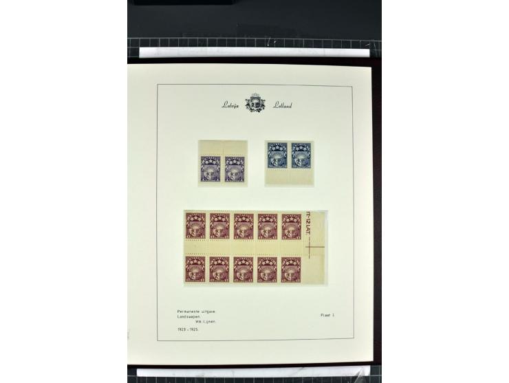 1918/40, enorm umfangreiche und detaillierte Spezialsammlung in neun Bänden, dabei über 200 Marken mit SPECIMEN-Aufdrucken, ü