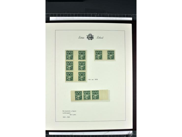 1918/40, enorm umfangreiche und detaillierte Spezialsammlung in neun Bänden, dabei über 200 Marken mit SPECIMEN-Aufdrucken, ü