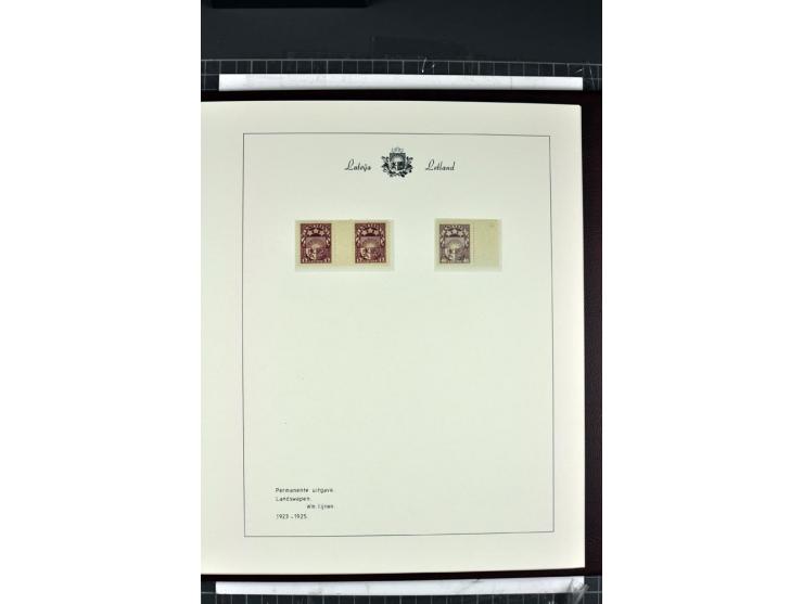 1918/40, enorm umfangreiche und detaillierte Spezialsammlung in neun Bänden, dabei über 200 Marken mit SPECIMEN-Aufdrucken, ü