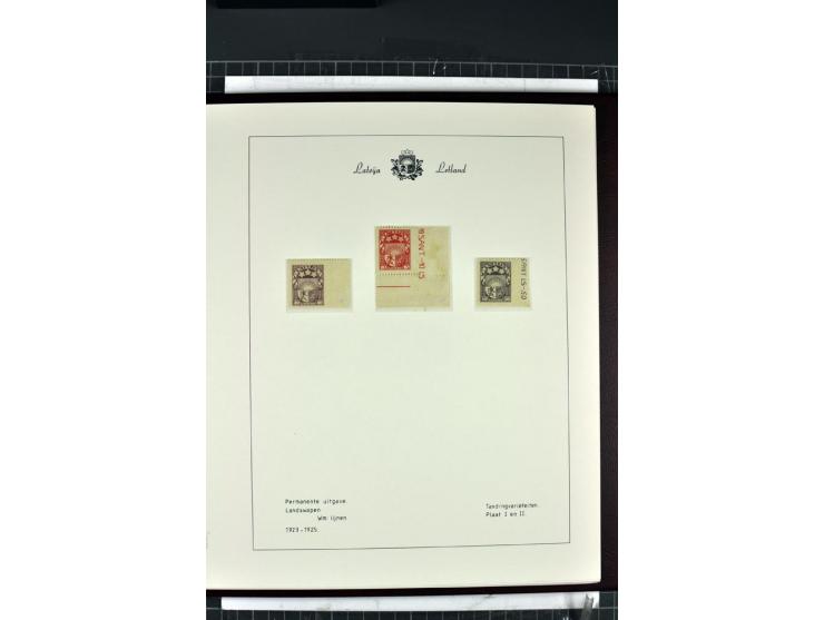 1918/40, enorm umfangreiche und detaillierte Spezialsammlung in neun Bänden, dabei über 200 Marken mit SPECIMEN-Aufdrucken, ü