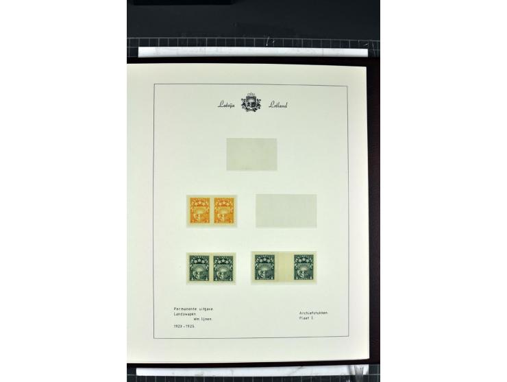 1918/40, enorm umfangreiche und detaillierte Spezialsammlung in neun Bänden, dabei über 200 Marken mit SPECIMEN-Aufdrucken, ü