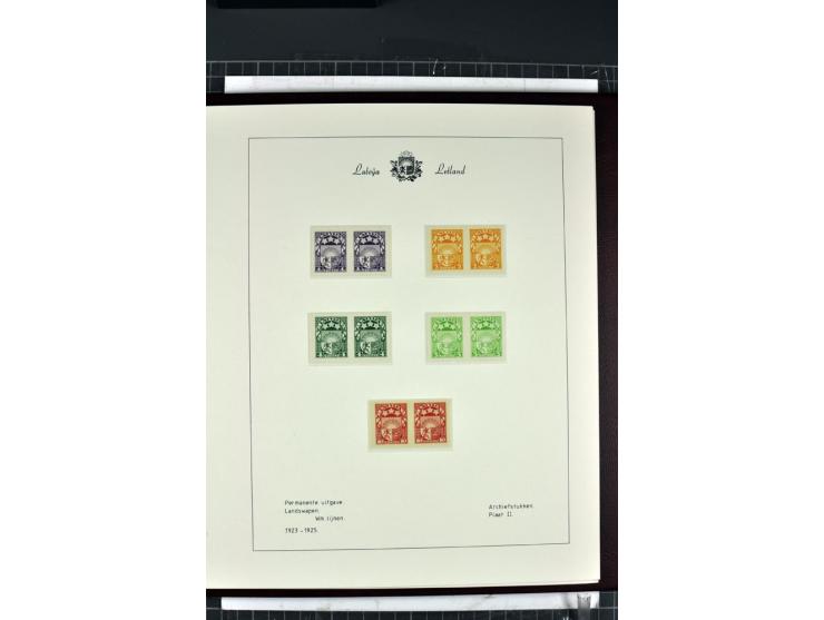 1918/40, enorm umfangreiche und detaillierte Spezialsammlung in neun Bänden, dabei über 200 Marken mit SPECIMEN-Aufdrucken, ü
