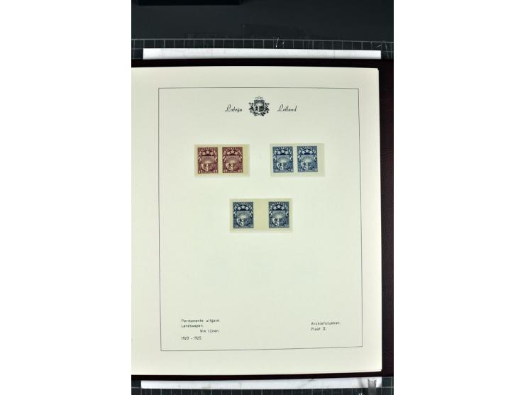 1918/40, enorm umfangreiche und detaillierte Spezialsammlung in neun Bänden, dabei über 200 Marken mit SPECIMEN-Aufdrucken, ü