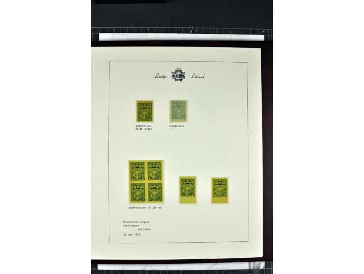 1918/40, enorm umfangreiche und detaillierte Spezialsammlung in neun Bänden, dabei über 200 Marken mit SPECIMEN-Aufdrucken, ü